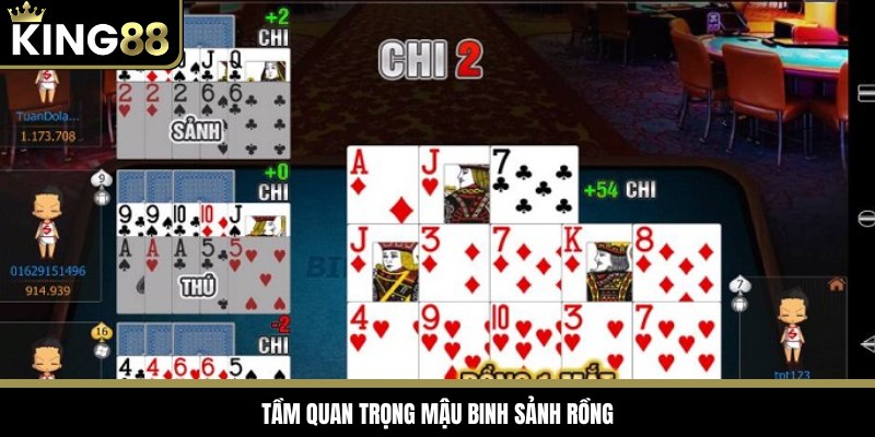 Sảnh rồng là tổ hợp bài có giá trị cao bậc nhất trong mậu binh