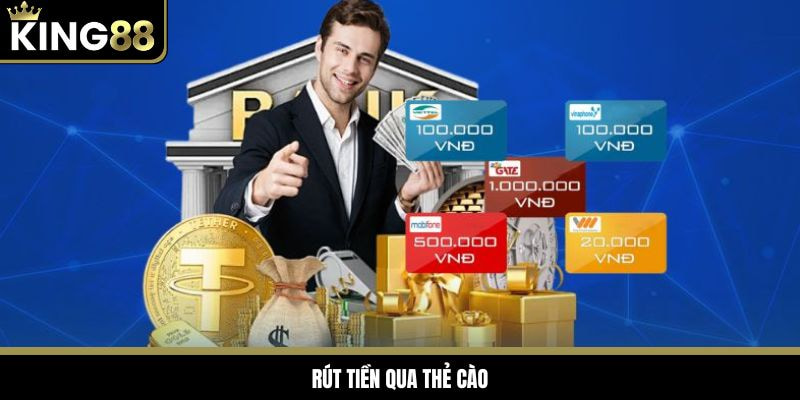 Người chơi thực hiện 3 bước đơn giản để rút tiền King88